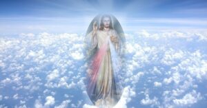 Jesus in the clouds