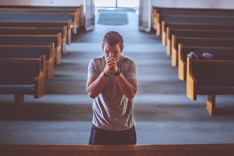 Man praying