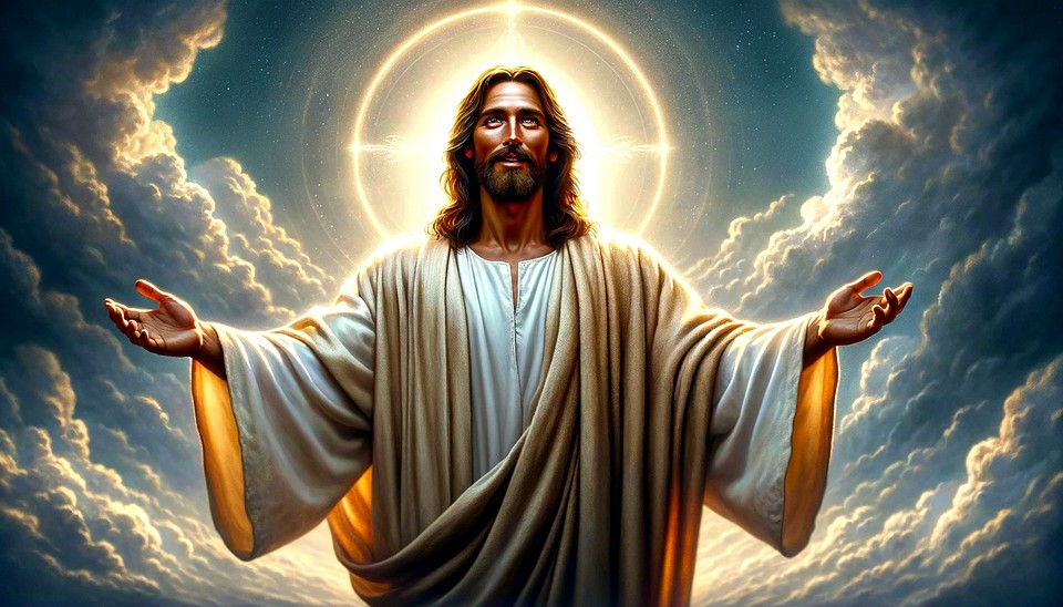 Jesus in clouds Jesus in clouds